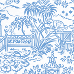 Pagoda Blue & White Gift Wrap