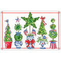 Patriotic Topiaries Paper Placemats