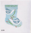 Peace Birds on Blue Mini Stocking