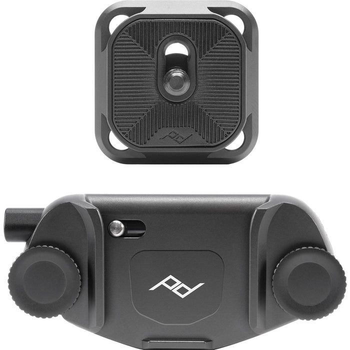 Peak Design Capture Camera Clip v3 securely mounted camera holder for backpacks, belts, or bags