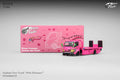 (PRE-ORDER) Pink Roxy Dino Custom Tow Truck Flat Bed  Micro Turbo Mega Gear 1/64 scale MG - 641