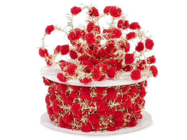Pom Pom Wired Ribbon