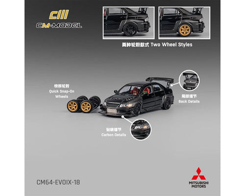 (Pre-order) Mitsubishi Lancer Evoix Carbon Limited Edition CM Model 1/64