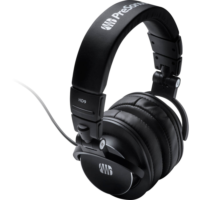 High-resolution PreSonus HD9 headphones featuring extended bass and comfort