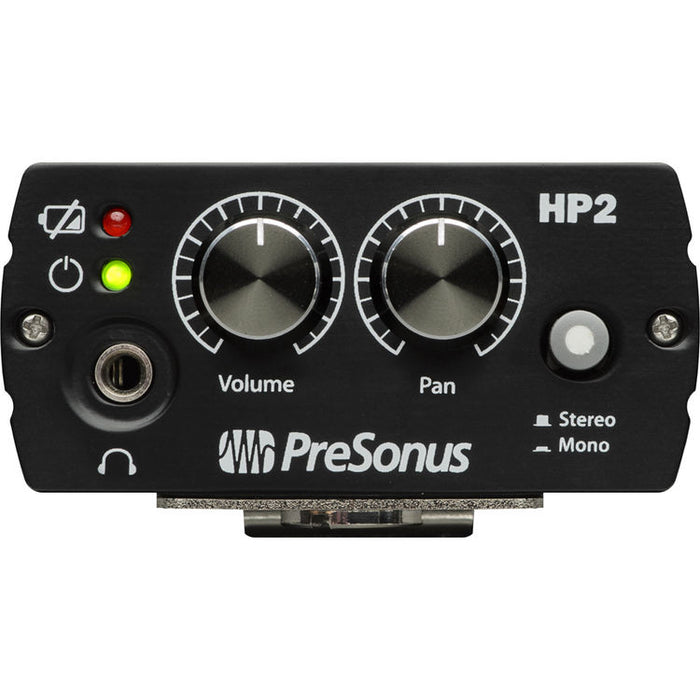 PreSonus HP2 personal headphone amplifier with stereo 1/8 inch output and dual XLR inputs