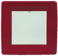 Red Grosgrain Dinner Plates