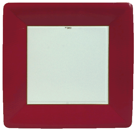 Red Grosgrain Dinner Plates