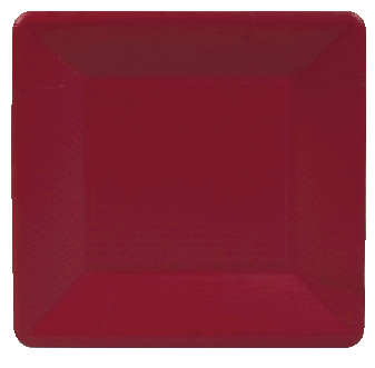 Red Grosgrain Salad Plates