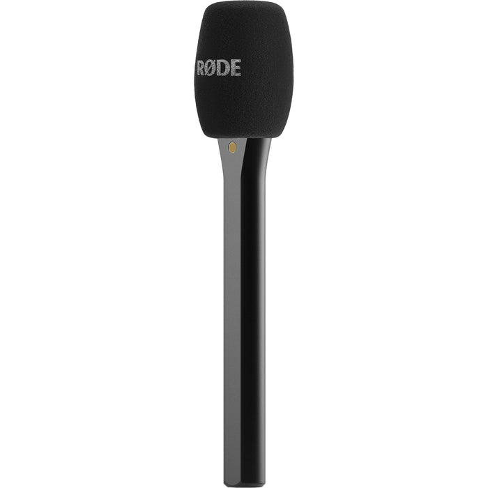 RODE Interview Micro handheld adaptor with windshield for clear audio