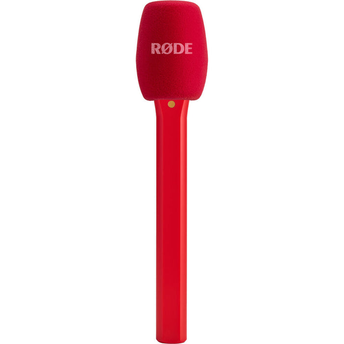 RODE Interview Micro handheld adaptor with windshield for clear audio