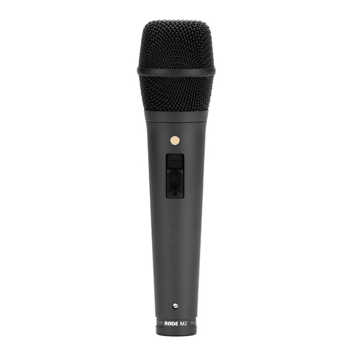 RODE M2 condenser microphone offers professional live vocal clarity with a locking switch and superior off axis noise rejection.
