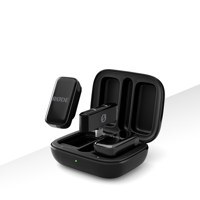 RODE Wireless Micro USB-C (Black) – ultra-compact wireless microphone system with USB-C connectivity, ideal for mobile content creation and vlogging.