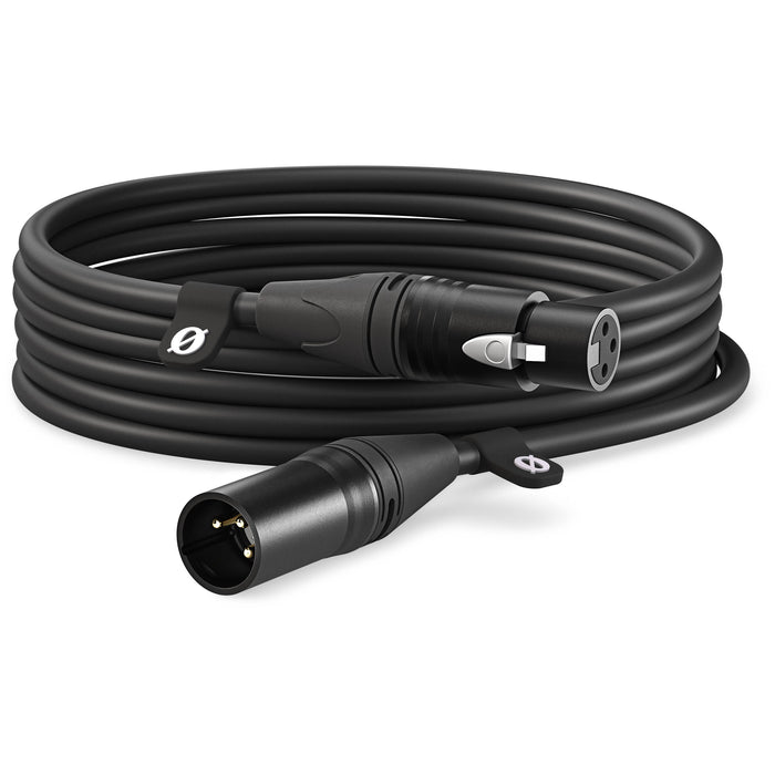 XLR cable for microphones, mixers, and audio gear, providing low-noise signal transfer.