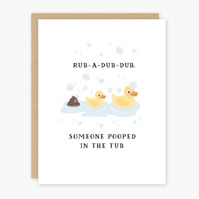 Rub a Dub Dub Card