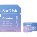 SanDisk Creator UHS-I microSD Memory Card (256GB) – fast, reliable card for 4K content creation.
