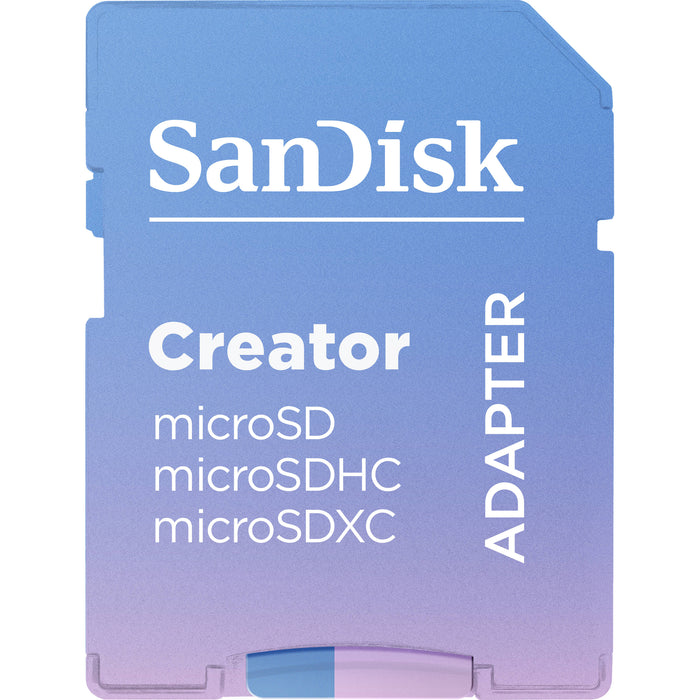 SanDisk Creator UHS-I microSD Memory Card (256GB) – fast, reliable card for 4K content creation.