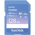 SanDisk Creator UHS-II SDXC Memory Card – high-speed storage solution designed for content creators, with fast read/write speeds and 4K video support.
