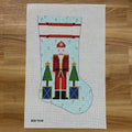 Santa Nutcracker with Stars Stocking