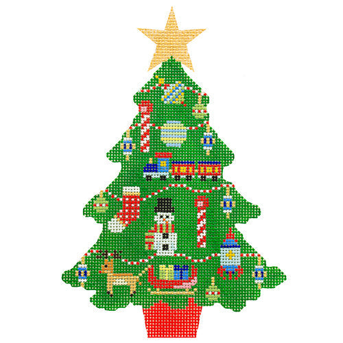Santa's Workshop Christmas Tree