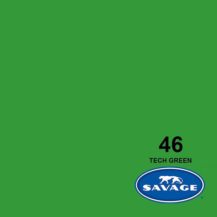 Seamless paper backdrop in tech green.