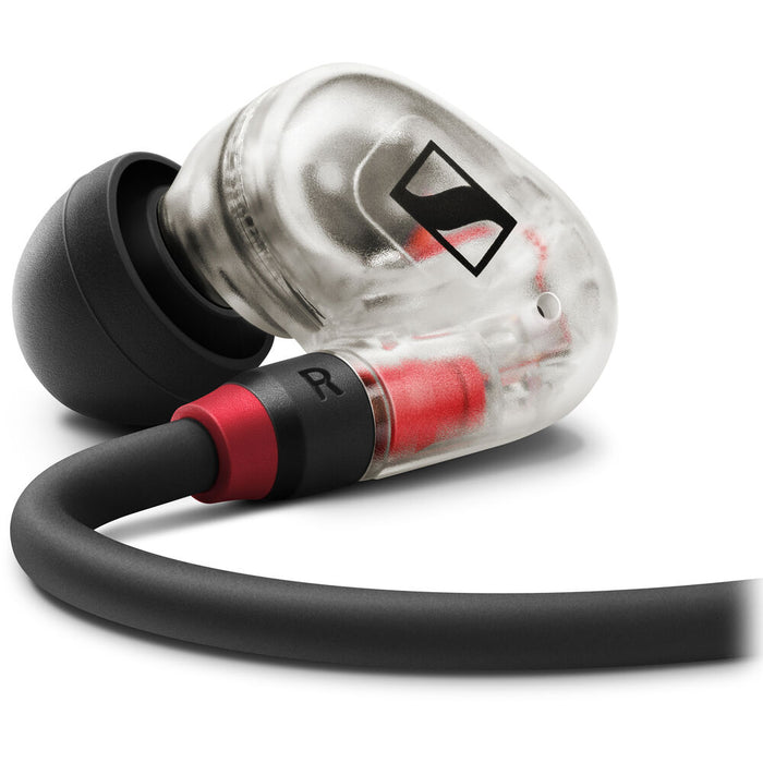 Sennheiser IE 100 PRO earphones with noise attenuation.