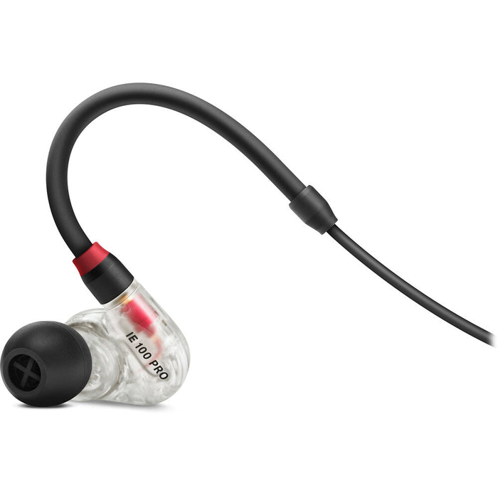 Sennheiser IE 100 PRO earphones with noise attenuation.