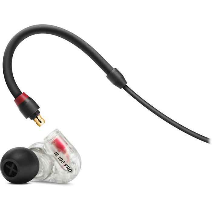 Sennheiser IE 100 PRO earphones with noise attenuation.