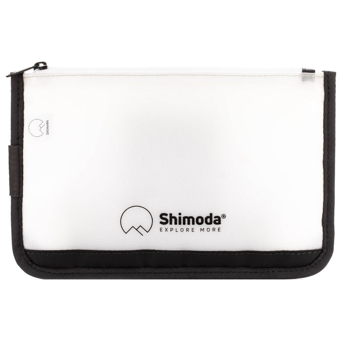 Shimoda Designs Travel Pouch Black with two zippered TPU sleeves