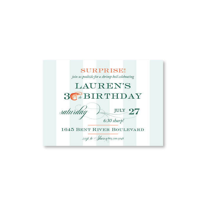 Shrimp Boil Invitations