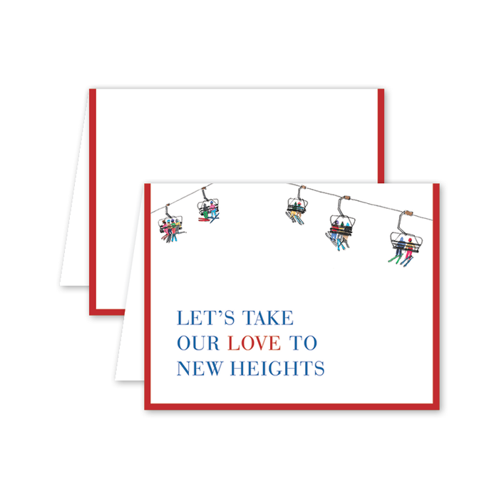Ski Lift Love Card