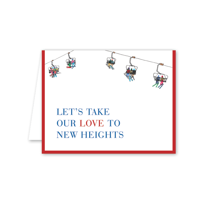 Ski Lift Love Card