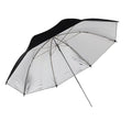 Sky Silver Photography Umbrella 110 cm — reflective silver umbrella with slim metal ribs for enhanced light output.