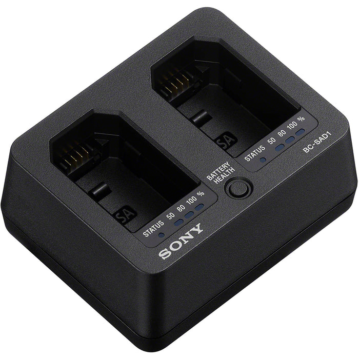Sony BC-SAD1 dual USB-C battery charger for Sony NP-SA100 batteries
