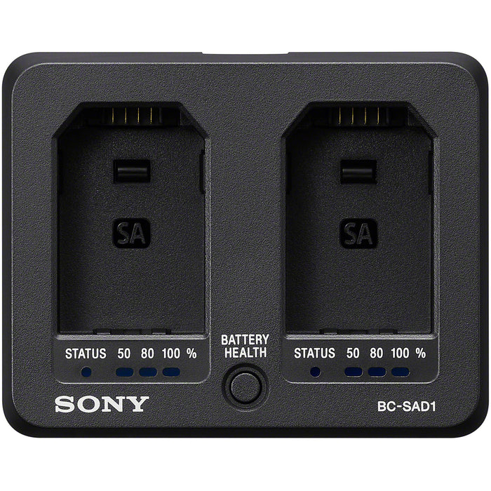Sony BC-SAD1 dual USB-C battery charger for Sony NP-SA100 batteries