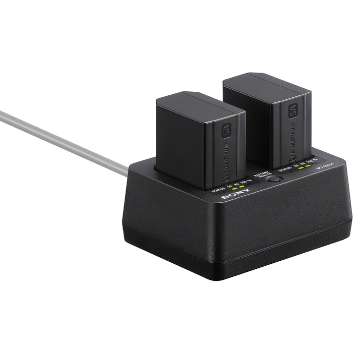 Sony BC-SAD1 dual USB-C battery charger for Sony NP-SA100 batteries