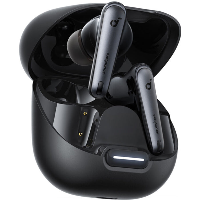 Soundcore Liberty 4 NC wireless earbuds with charging case