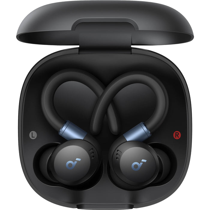 Soundcore Sport X20 earbuds with adaptive noise-cancelling and BassUp technology for fitness and workouts