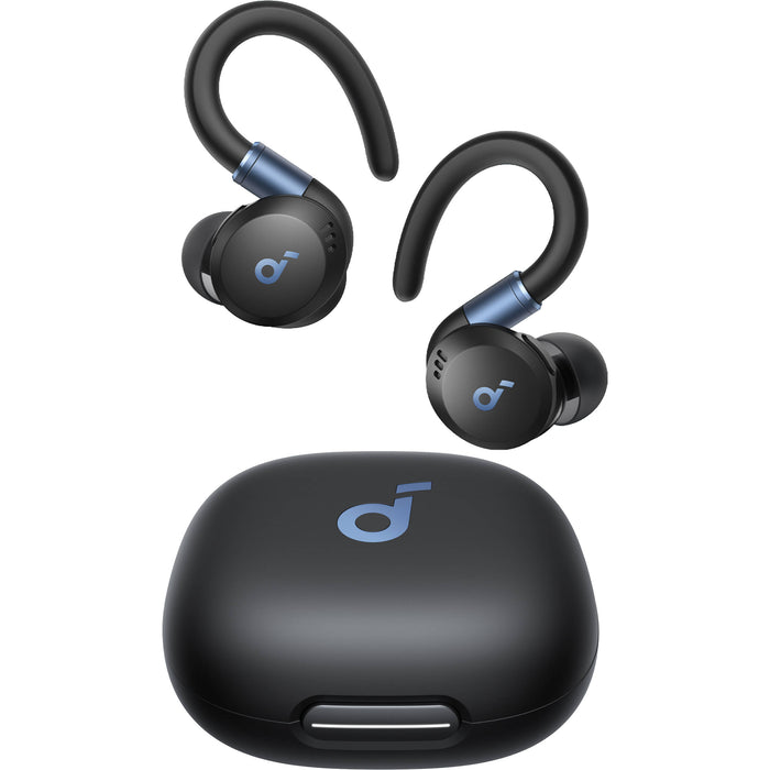 Soundcore Sport X20 earbuds with adaptive noise-cancelling and BassUp technology for fitness and workouts