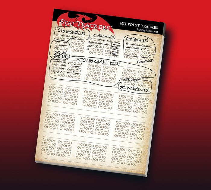 Stat Tracker: Hit Point Tracker Pad