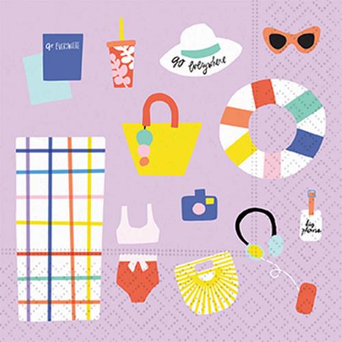 Sun & Fun Beverage Napkin