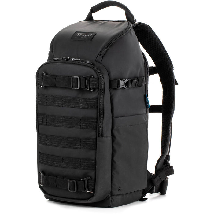 Tenba Axis V2 16L black camera backpack angled view