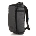 Gray backpack with black accents on a white background