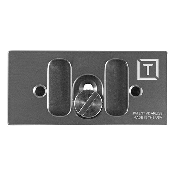 Tether Tools TetherBlock Arca cable management plate compatible with Arca-Swiss tripod systems.