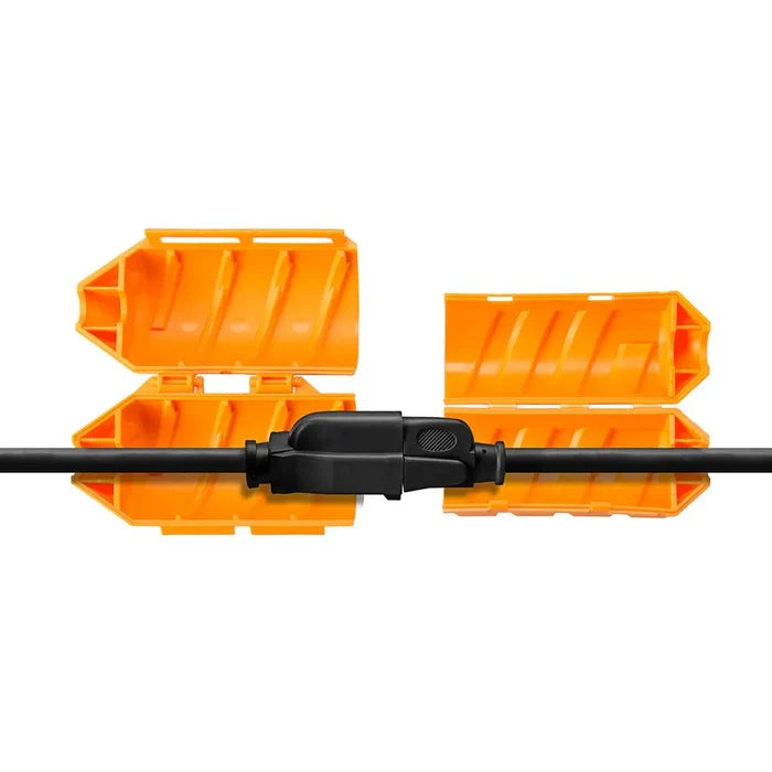 Tether Tools TetherGuard JerkStopper Extension Lock securing joined cables for stable tethered connections.