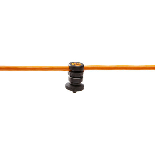 Tether Tools TetherGuard Thread Mount Support with magnetic quick-release on white background.