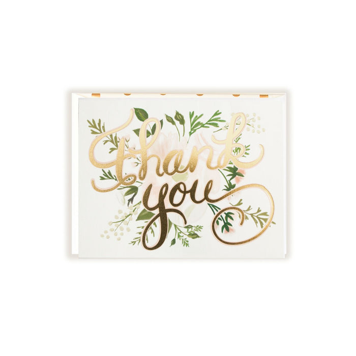 Thank You Gold Script Card