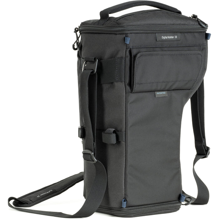 Think Tank Digital Holster 30 V3 camera bag with quick-access lid, belt attachment, and rain protection.