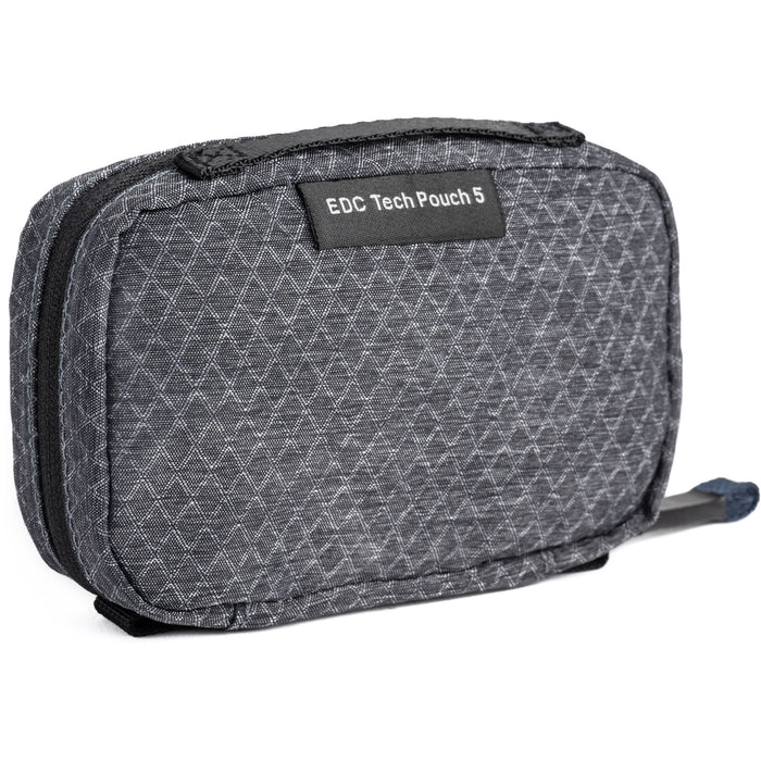 Think Tank EDC Pouch with pockets, zippered compartment, water-repellent coating, and open-flat design for easy access.