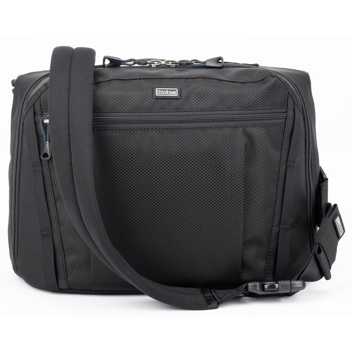 Think Tank PressPass 20 camera bag with padded interior.