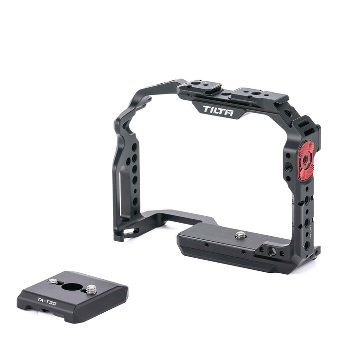 Add accessories to and protect your Sony a7 IV mirrorless camera with a formfitting full camera cage, perfect to use during production.
